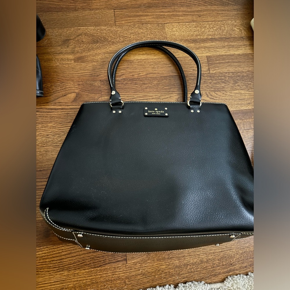 Classic Black Kate Spade Tote Oversized